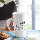 Bijna helemaal afhankelijk van koffie Halloween Latte Mok