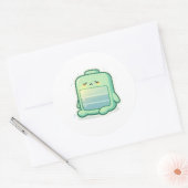 Bijna Leeg Ronde Sticker (Envelop)