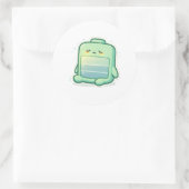 Bijna Leeg Ronde Sticker (Tas)