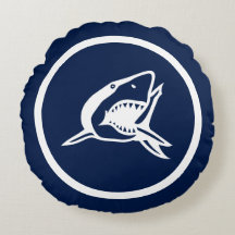 Bijna marineblauw witte haai nautisch