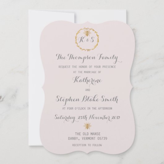 Bijna Mauve Lila gouden olievuldenbonen Kaart (Voorkant)