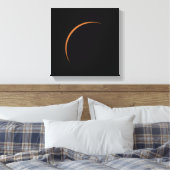 Bijna maximale gedeeltelijke zonnecrisis canvas afdruk (Insitu (Slaapkamer))