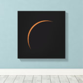 Bijna maximale gedeeltelijke zonnecrisis canvas afdruk (Insitu (Houten vloer))