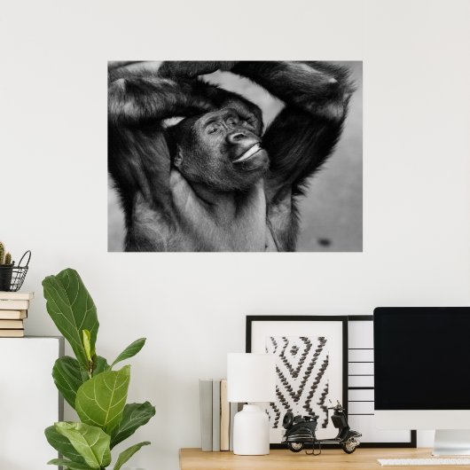 Bijna menselijk poster (Thuiskantoor)