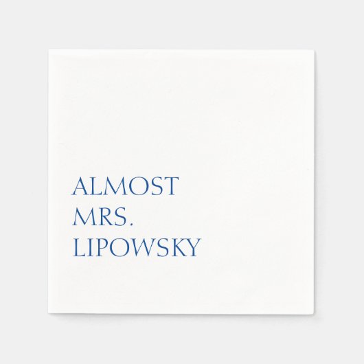 Bijna mevrouw servet (Voorkant)