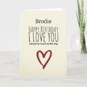 Bijna net zoveel als de verjaardag van de hond kaart (Voorkant)