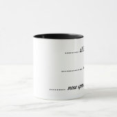 — — bijna, — nu kun je spreken mok (Midden)