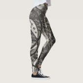 Bijna overal 1 zwart-wit acrylverf leggings (Rechts)