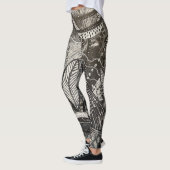 Bijna overal 1 zwart-wit acrylverf leggings (Links)