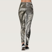 Bijna Overal 2 Zwarte & Witte Acryl Schildering Leggings (Achterkant)