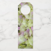 Bijna-roze bruine bloemen bruiloft flessenhanger (Achterkant)