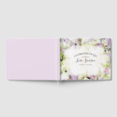 Bijna Roze Hydrangea Bloem Viering van het Leven Gastenboek (Volledig)