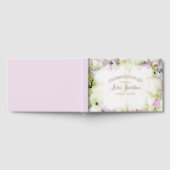 Bijna Roze Hydrangea Bloem Viering van het Leven Gastenboek (Volledig)