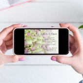 Bijna roze hydrangea Floral Wedding Save the Date Kaart