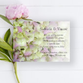 Bijna roze hydrangea Floral Wedding Save the Date Kaart
