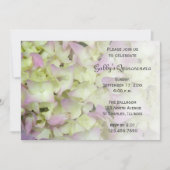Bijna roze hydrangea Flower Quinceanera Invite Kaart (Voorkant)