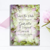 Bijna roze hydrangea Flower Wedding Save the Date