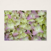 Bijna roze Hydrangea Wedding Charity Favor Kaart (Achterkant)