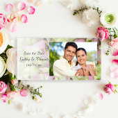 Bijna roze hydrangea Wedding sparen de Datum Save The Date