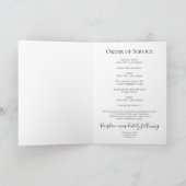 Bijna roze Hydrangeas begrafenisdienst gevouwen Programma (Binnen)