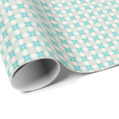 Bijna Shippo Blauwgroen en Crème Wrapping Paper Cadeaupapier (Rol Hoek)