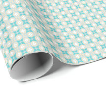 Bijna Shippo Blauwgroen en Crème Wrapping Paper