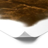 bijna verdwenen ( woestijn in sepia ) druk poster (Hoek)