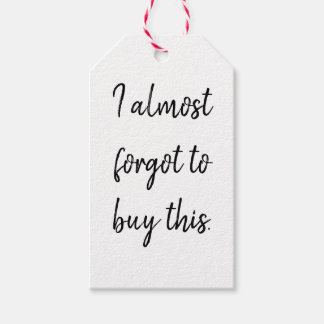 Bijna vergeten cadeau Label Cadeaulabel