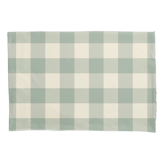 Bijna wakker Gingham - geruit langs de rivier. Kussensloop (Voorkant)