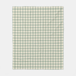 Bijna wakker Gingham - Geruite rivier. Fleece Deken