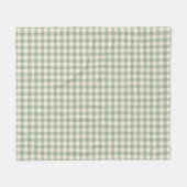Bijna wakker Gingham - Geruite rivier. Fleece Deken (Voorkant (Horizontaal))