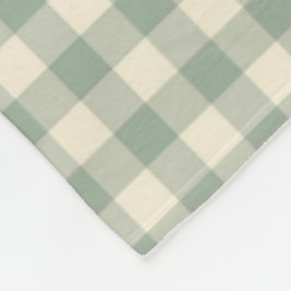 Bijna wakker Gingham - Geruite rivier. Fleece Deken