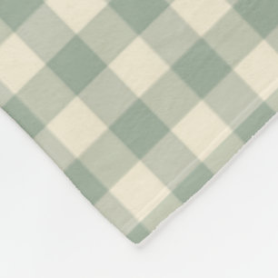 Bijna wakker Gingham - Geruite rivier. Fleece Deken