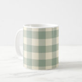 Bijna wakker Gingham - Geruite rivier. Koffiemok (Voorkant links)