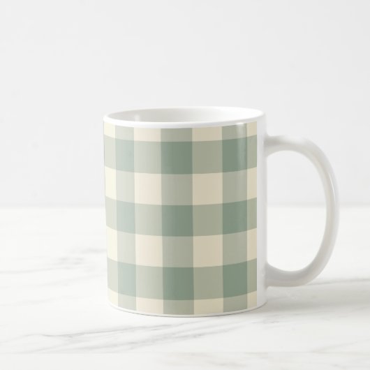 Bijna wakker Gingham - Geruite rivier. Koffiemok (Rechts)