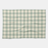 Bijna wakker Gingham - Geruite rivier. Theedoek (Horizontaal)