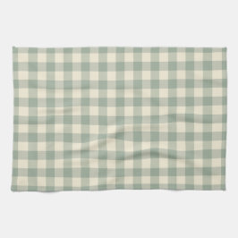 Bijna wakker Gingham - Geruite rivier. Theedoek