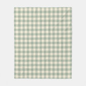 Bijna wakker Gingham - Geruite rivierstof. Fleece Deken (Voorkant)