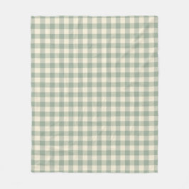 Bijna wakker Gingham - Geruite rivierstof. Fleece Deken
