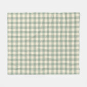 Bijna wakker Gingham - Geruite rivierstof. Fleece Deken (Voorkant (Horizontaal))