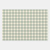Bijna wakker Gingham - Geruite rivierstof. Inpakpapier Vel (Voorkant 3)
