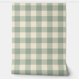 Bijna wakker Gingham - langs de rivier geruit. Behang