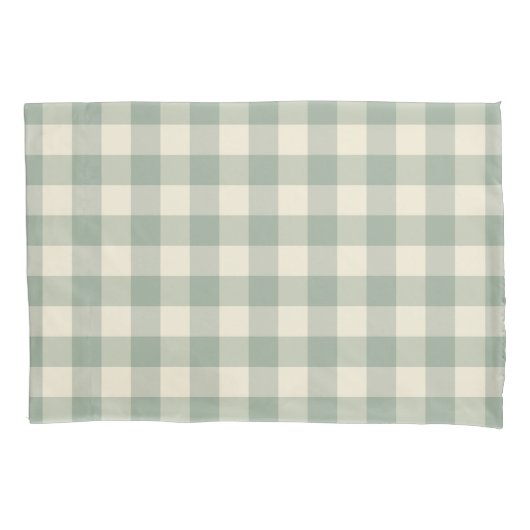 Bijna wakker Gingham - langs de rivier geruit. Kussensloop (Voorkant)