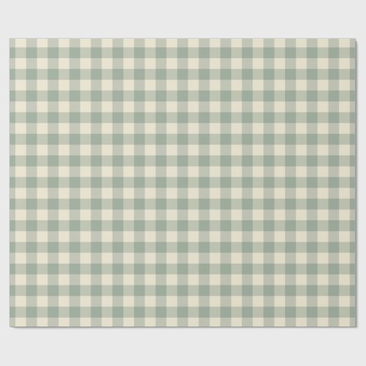Bijna wakker Gingham - Langs de rivier plaid. Cadeaupapier (Vlak)