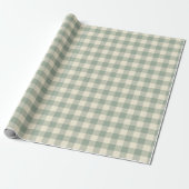 Bijna wakker Gingham - Langs de rivier plaid. Cadeaupapier (Uitgerold)