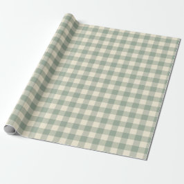 Bijna wakker Gingham - Langs de rivier plaid. Cadeaupapier