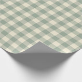 Bijna wakker Gingham - Langs de rivier plaid. Cadeaupapier (Hoek)
