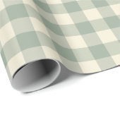 Bijna wakker Gingham - Langs de rivier plaid. Cadeaupapier (Rol Hoek)