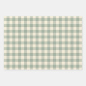 Bijna wakker Gingham - Langs de rivier plaid. Inpakpapier Vel (Voorkant 2)