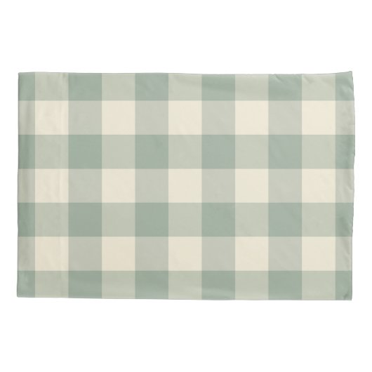 Bijna wakker Gingham - Langs de rivier plaid. Kussensloop (Achterkant)
